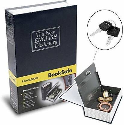Onlyeasy Metal Hidden Secret Book Safe Dictionary Style Iron Locker Vault Box For Home Safe Locker