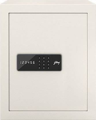 Godrej 40 Liters Digital Electronic Safe Home Locker - Ivory, Weight 16 KG, Capacity- 40 Liters Safe Locker
