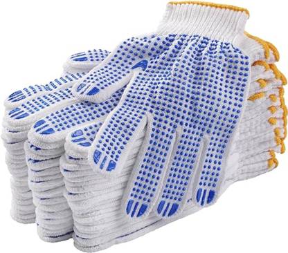 डोनिज़ार्ड Dotted Safety Work Glove for Better Grip Industrial Construction Garden Purpose Synthetic सेफ्टी ग्लव्स