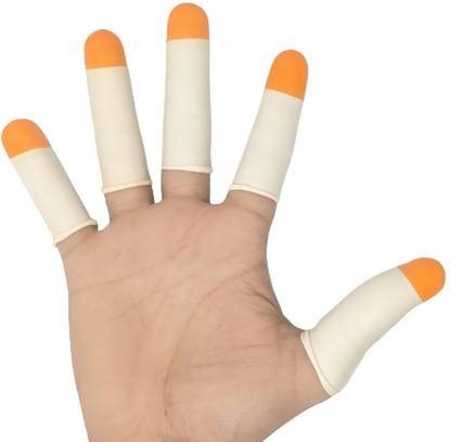 Donizard Premium Quality Disposable Latex Finger Cots,Safe Rubber Fingertips. Latex  Safety Gloves
