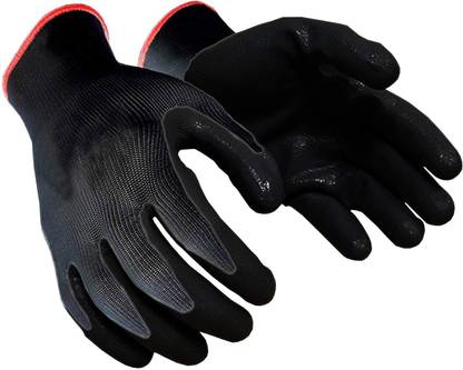 RBSOCK Oil & Cut Resistant Wooden Iren Aluminium Cement Worker Safe Hand S-24 Nitrile, Nylon, Kevlar  Safety Gloves