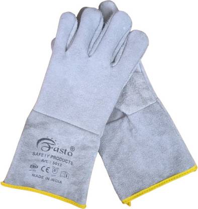 Donizard Leather Long Welding Workshop Leather Gloves Labor Protection High Temperature Leather Safety Gloves