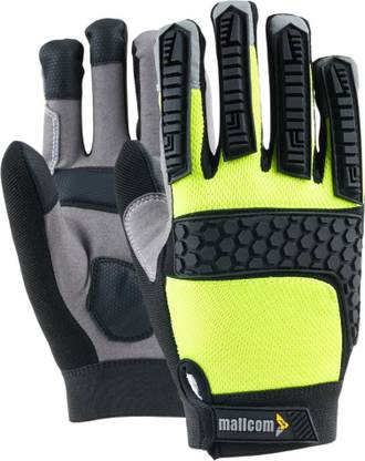 Mallcom MACH 23 with Touchscreen Sensitivity Bike riding Synthetic, Polyester  Safety Gloves