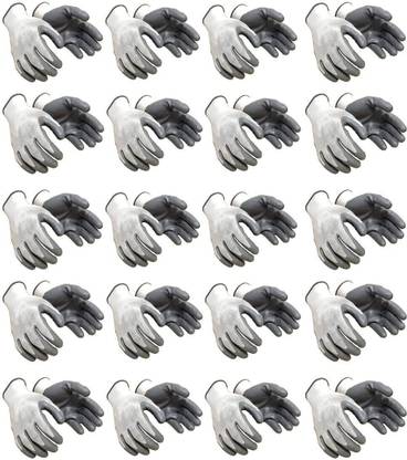 Suresafe Nylon Safety Gloves 20 Pairs | Anti Cut | Cut Resistant | Industrial | Domestic Nitrile Safety Gloves