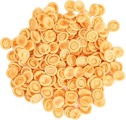 STYLERA Pack of 50 Pieces Yellow Antistatic Rubber Finger Cots Latex  Safety Gloves