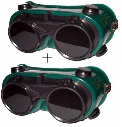 Qualigen Heavy duty Goggles Welding Safety Goggle Pack of 2pc Heavy duty Goggles Welding Safety Goggle Pack of 2pcs (Free-size) Welding  Safety Goggle