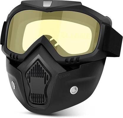Roztocze Protective Bike Riding Face Mask, Face Shield Motorcycle Goggles Motocross Bike Riding Goggles Glasses Face Dust Mask With Detachable Motorcycle Blowtorch Safety Goggle