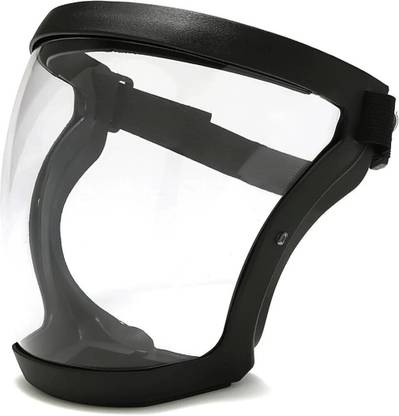 K2J Full Face Shield Upgraded, Impact & Wind Resistant Cycling Mask Adjustable Fit, Transparent Protection for Outdoor & Kitchen Use Blowtorch, Laboratory, Power Tool, Welding, Wood-working  Safety Goggle