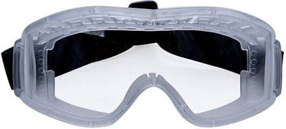 Mallcom Cirrus Clear Poly Carbonate UV Protected Flexible PVC Framed Safety Goggles (Pack of 1) Cirrus Clear Poly Carbonate UV Protected Flexible PVC Framed Safety Goggles (Pack of 1) Power Tool, Welding, Laboratory, Wood-working  Safety Goggle