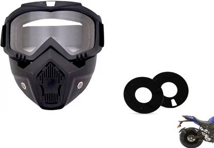 acube mart Riding Goggles Mask transparent with DISC cover for 17inch wheel 17A-1, mask Welding  Safety Goggle