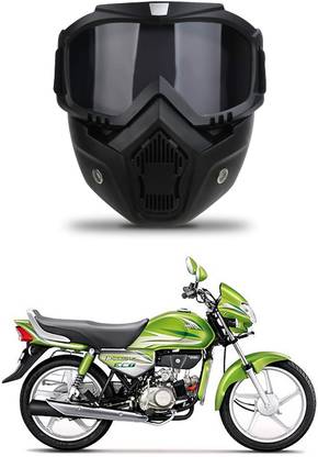 Voddmars Protective Black Bike Riding Face Mask, Face Shield Motorcycle Goggles V104 UV Protective Face & Eyewear, Soft Foam Padded Cycling Bike Blowtorch, Laboratory, Power Tool, Welding, Wood-working  Safety Goggle