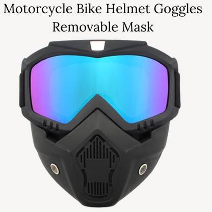 Olsic Goggle Mask Anti Scratch UV Protective Open Face & Eyewear Windproof Dirt Shield Adjustable Strap Soft Foam Padded Detachable for Cycling Bike Safety Goggle Safety Visor