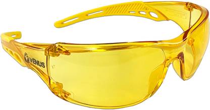 Venus E-306 AHC-AF, ISI Certified Performance Eyewear Lens Special Anti Fog lens Hard Coated Impact Resistant, 100% UV protection Anti Scratch, Safety Glasses Wood-working, Power Tool, Blowtorch, Laboratory Safety Goggle