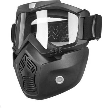 PROKONAI Protective CLEAR Bike Riding Face Mask, Face Shield Motorcycle Goggle A0408 Helmet Breath Guard
