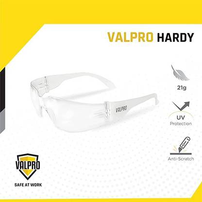 TOOL ZONE Safety Goggles with UV Protection, Anti-Scratch coating, CE certified Wood-working, Laboratory, Blowtorch, Power Tool, Power Tool  Safety Goggle