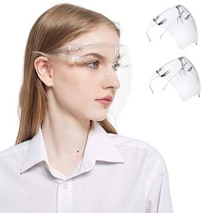 Ceestyle 2Pack Transparent Goggle Sunglasses Full Cover Visor Reusable Anti Fog Clear Power Tool  Safety Goggle