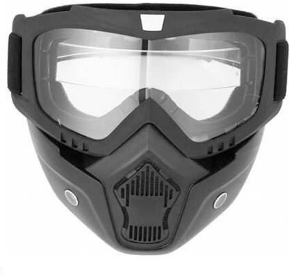 HANABI Protective Clear Bike Riding Face Mask, Face Shield Motorcycle Goggles Z2431 UV Protective Face & Eyewear, Soft Foam Padded Biking Cycling Bike Cycle Blowtorch, Laboratory, Power Tool, Welding, Wood-working  Safety Goggle