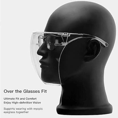 Black mirror Face Shields FACE MASK Transparent Full Face Shield Transparent face mask Personal Protective Equip/PPE Blowtorch  Safety Goggle
