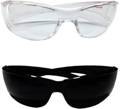 ZAILAND Welding Goggle Set- Best Quality Welding Safety Goggles Combo Black & White Welding, Laboratory, Wood-working, Power Tool  Safety Goggle