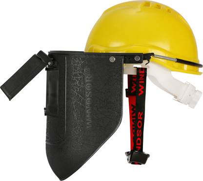Windsor Spring Loaded Welding Shield with Ratchet Safety Helmet (Pack Of 1) Welding Helmet