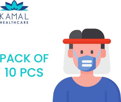 Kamal Healthcare Hospital face shield | Medical face shield | Full face shield Safety Visor
