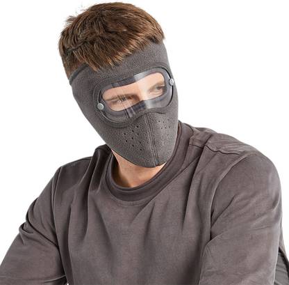 frokht ™Winter Windproof Fleece Face Mask with Removable Lens | Full Face Protection Decorative Mask