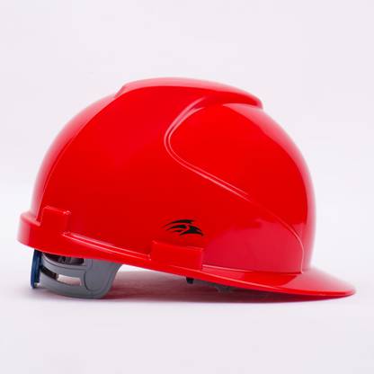 Perf MAXXTRA-Red Safety Helmet with Adjustable Chin Strap & Rachet Type Adjustment Construction Helmet