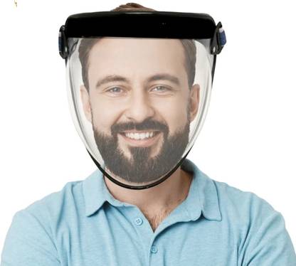 FELL-TRACK Bubble Face Shield helmet Visor 180° Full Face Protector Safety Coverage Active Safety Visor