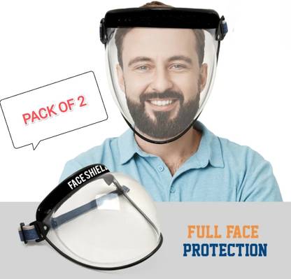 FELL-TRACK Bubble Face Shield helmet 180° Full Face Protector Safety Coverage Active Safety Visor