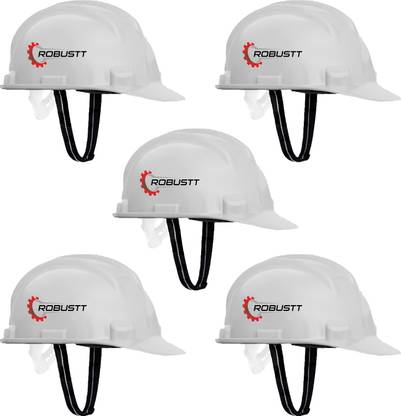 Robustt X Shree Jee Nape Type Safety Helmet, Protection for Outdoor ,Pack of 5 X Shree Jee Nape Type safety Helmet Safety Cap