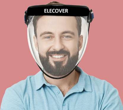 ELECOVER FACE SHIELD KL-10- Unbreakable Reusable Flip Up Face Shield Safety Visor Safety Visor