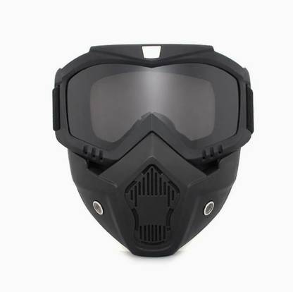 Olsic ® Motorcycle Black Goggle Mask Fun Face Mask Full Face Mask Windproof Goggle2 Mask Goggles Bike Off-Road Racing Glasses Blowtorch Safety Goggle Safety Visor