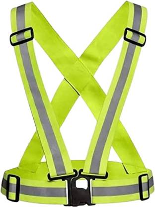 ANGELSAFE Safety Cross Belt High Visibility Protective Reflective Vest Belt Safety Jacket Safety Jacket
