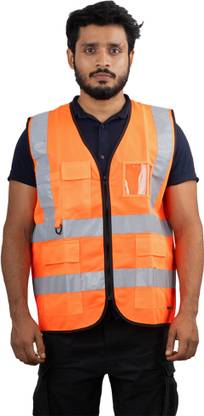 Mallcom PROCLO 31 Reflective Lightweight Hi-Vis Jacket (2 inch) Safety Jacket (Orange) Safety Jacket