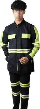 SaashaGarment SaashaGarments Men's Industrial Safety Jocket Coverall Safety Jacket