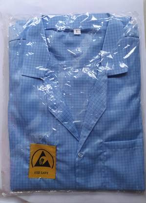sky enterprise shop Sky- ESD Safe Anti Static Unisex Apron - Blue L Size(1-PC) Safety Jacket
