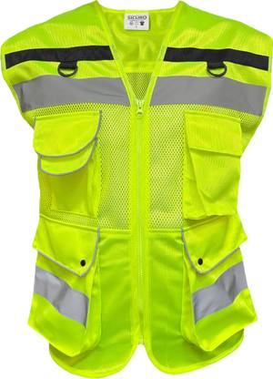 sicuro Premium Hi Viz Safety Jacket suitable for executives Safety Jacket