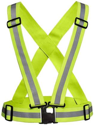 Lifekrafts Reflective Vest for Outdoor Sports Safety Jacket in Green colour Safety Jacket