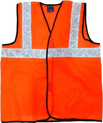 fozti Highlight Net Reflective Safety Lightweight Jacket, 360° Vis(1 inch) Pack of 1, Safety Jacket