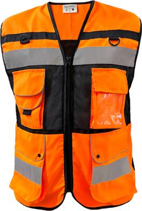 sicuro Premium Hi Viz Safety Jacket suitable for executives Safety Jacket