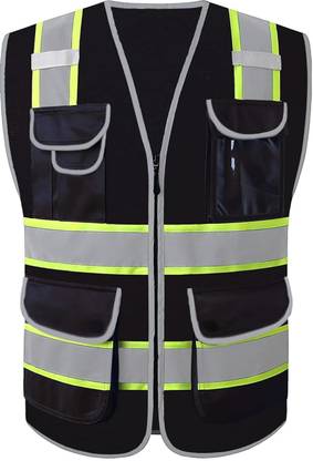 VRITRAZ SV_Dual-U2Line_Black-1 Safety Jacket