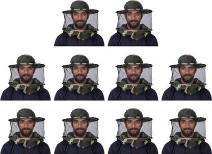 INDIGENOUS HONEY Bee cap bee veil beekeeping hat pack of 10 Safety Jacket