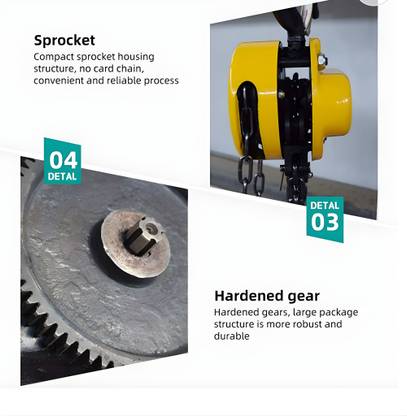liftzone Chain Pulley Block 3TON X 3MTR Safety Lock