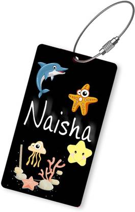 heeva creation Wood Personalized Luggage Tags Travel Identification Labels Bag,For School Bag. Luggage Tag