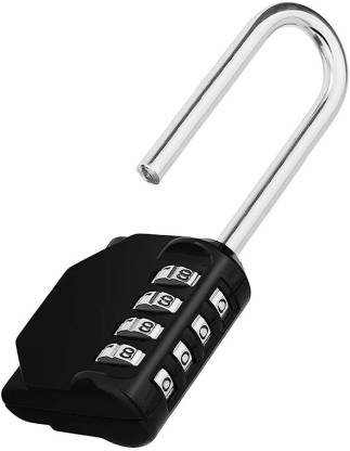 HASTHIP Luggage Lock 4 Digit Combination Lock,Long Shackle Padlock and Outdoor Safety Lock