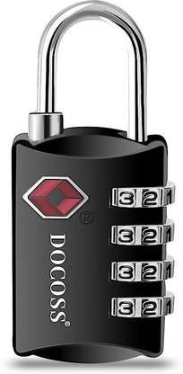 DOCOSS 309 Metal TSA Lock 4 Digit Number Locks for Luggage Bag Travel Locks Safety Lock