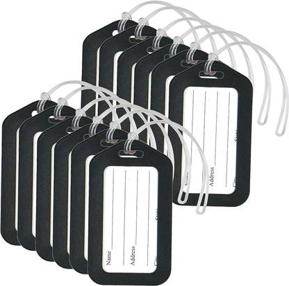 STORITE Luggage Tags,Bag Tag Travel ID Labels Tag for Baggage Suitcases Bags,Pack of 12 Luggage Tag