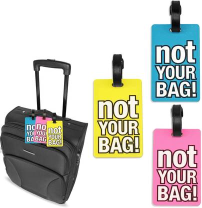 Kraptick Travel Luggage Tag -Stylish Luggage Identification Tag for Suitcase (Combo of 2) Luggage Tag