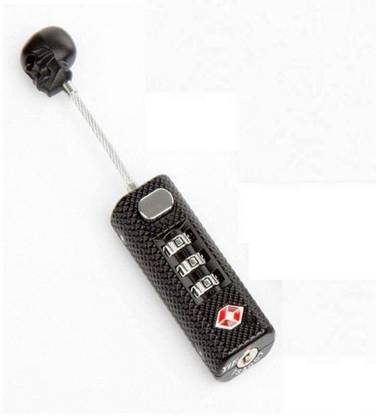 Fambal TSA Approved Safety Combination Lock Skull Style Pack of 1 Safety Lock