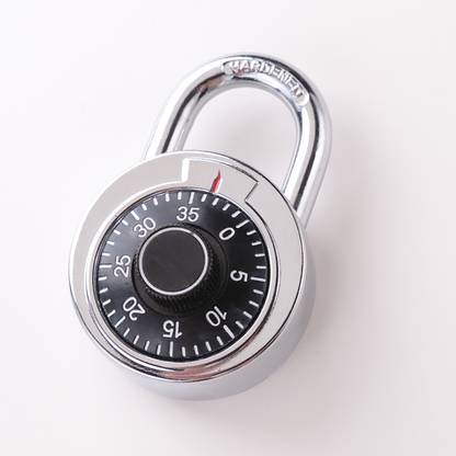 KUBER INDUSTRIES Combination Padlock|Keyless Luggage Lock (Black) Padlock